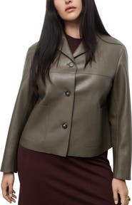 MANGO Faux Leather Jacket