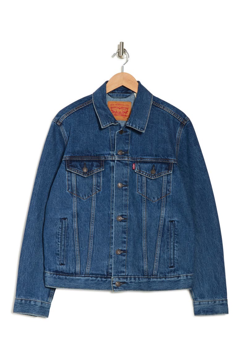 The Trucker Jacket, Alternate, color, MED STONEWASH