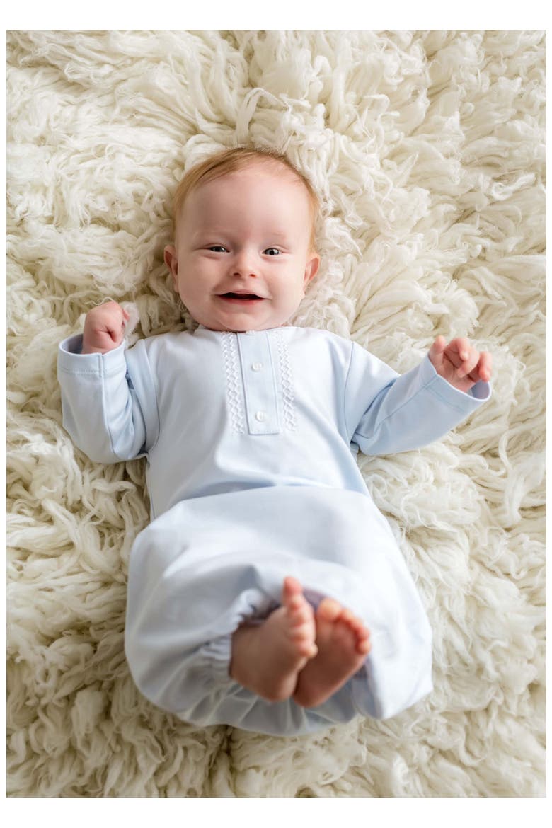 Layette Gown, Alternate, color, Light Blue