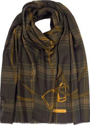 Lauren Ralph Lauren Plaid Wool Wrap