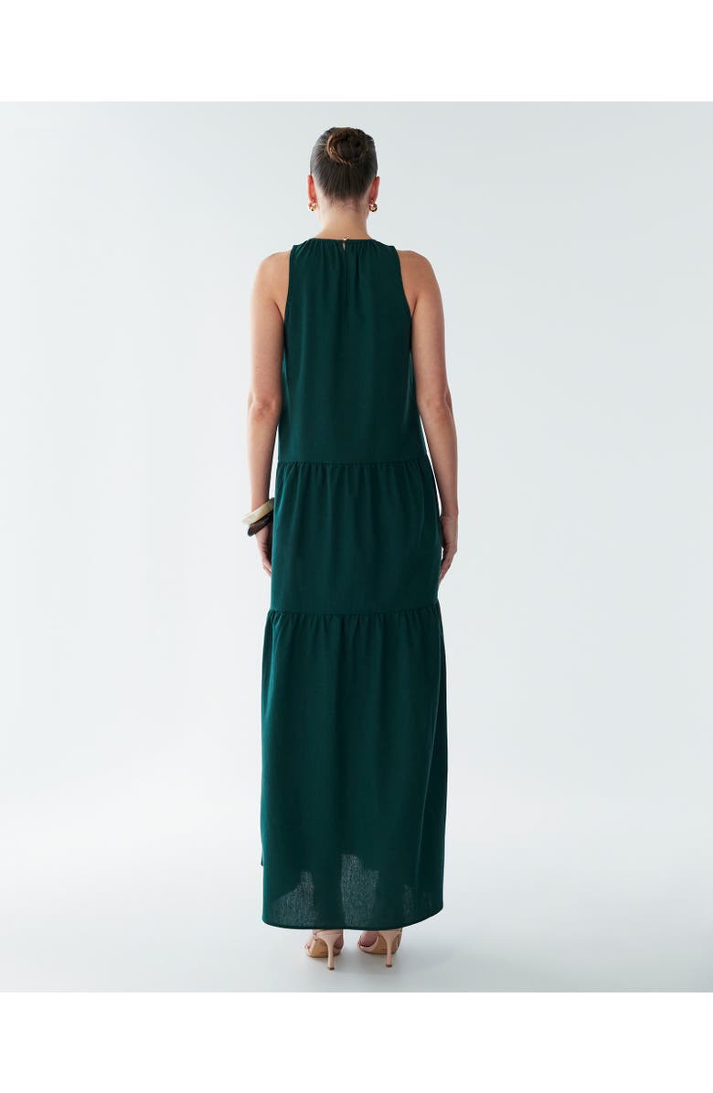 BWLDR Rain Maxi Dress, Alternate, color, Emerald