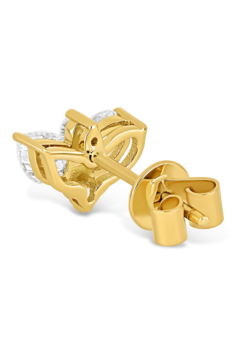 18K Gold Maya Diamond Triple Marquis Stud Earrings (Online Trunk Show), Alternate, color, YELLOW