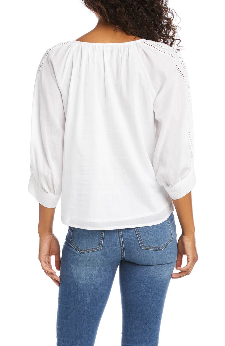 Karen Kane Eyelet Inset Top, Alternate, color, 