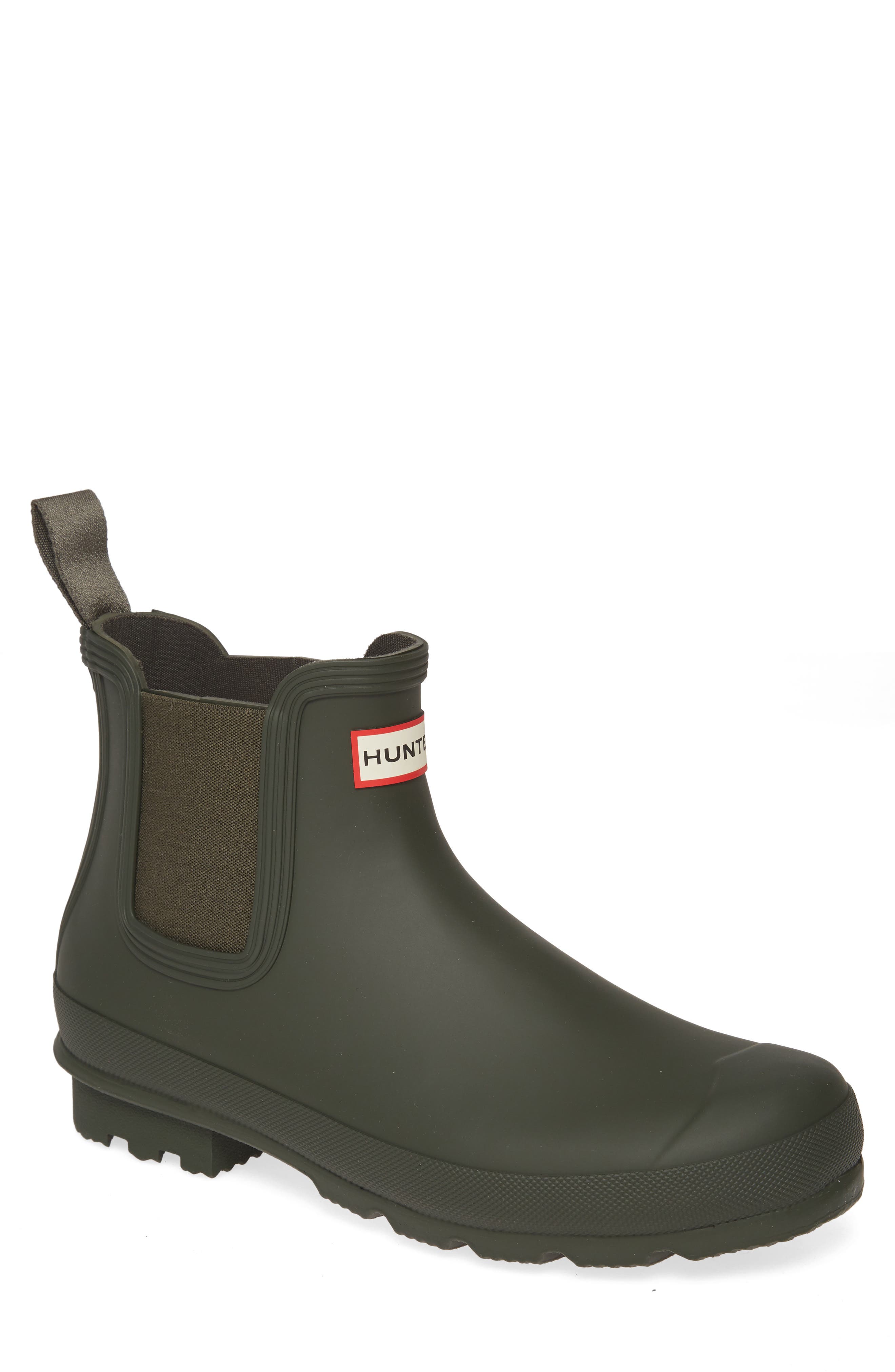 'Original' Waterproof Chelsea Rain Boot, Main, color, DARK OLIVE