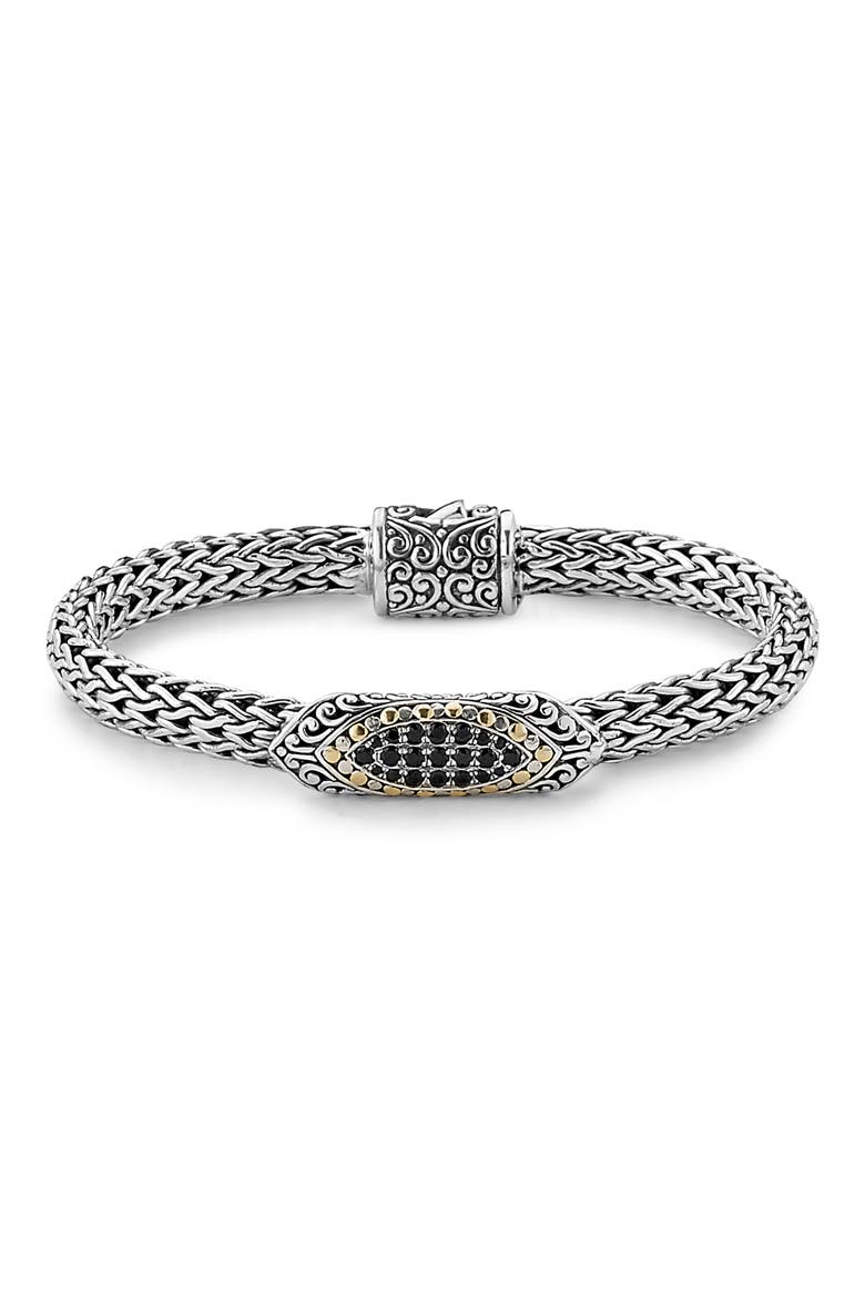 Pavé Rope Bracelet, Main, color, BLACK