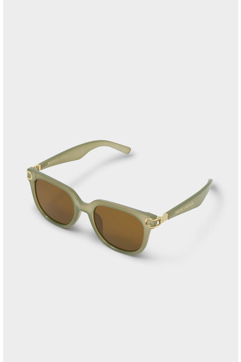Manhattan Sunglasses, Alternate, color, Frosted Green Transparent