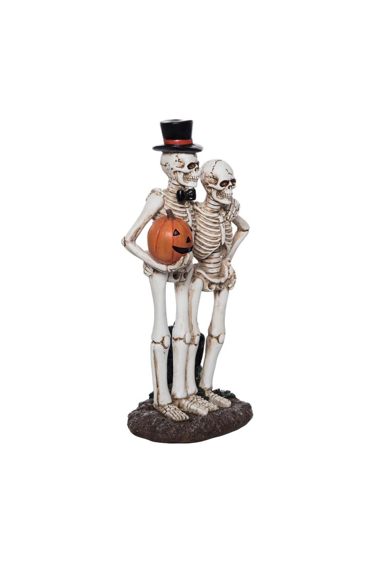Skeleton Couple Figurine, Alternate, color, Beige