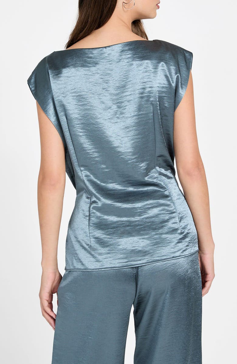 GUESS Mara Satin Top, Alternate, color, Squall Sea