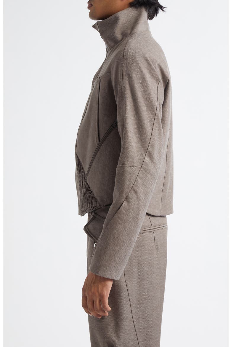 KIKO KOSTADINOV Zafar Herringbone Crop Jacket (Men) | Nordstrom