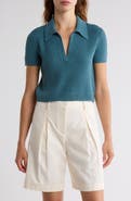 TWP Margaux Cashmere Johnny Collar Top