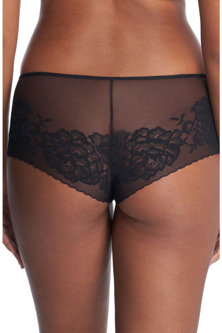 Flora Boyshorts, Alternate, color, BLACK
