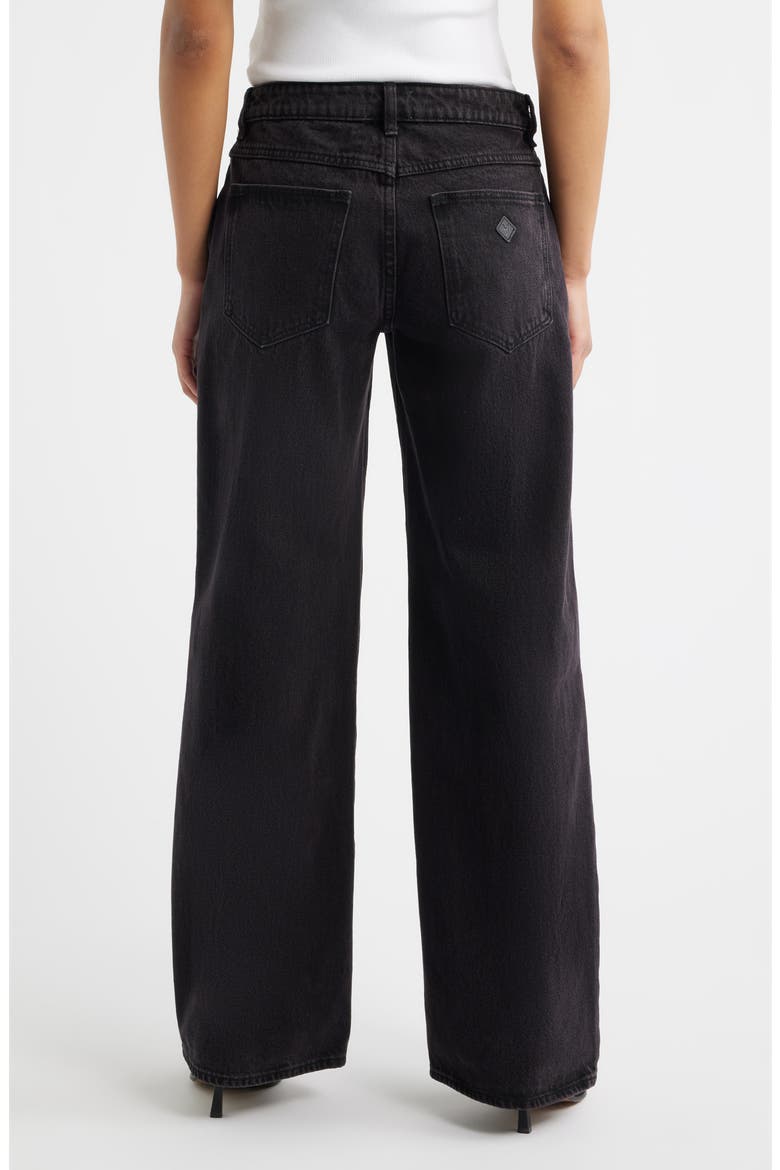 '99 Amanda Baggy Straight Leg Jeans, Alternate, color, WASHED BLACK