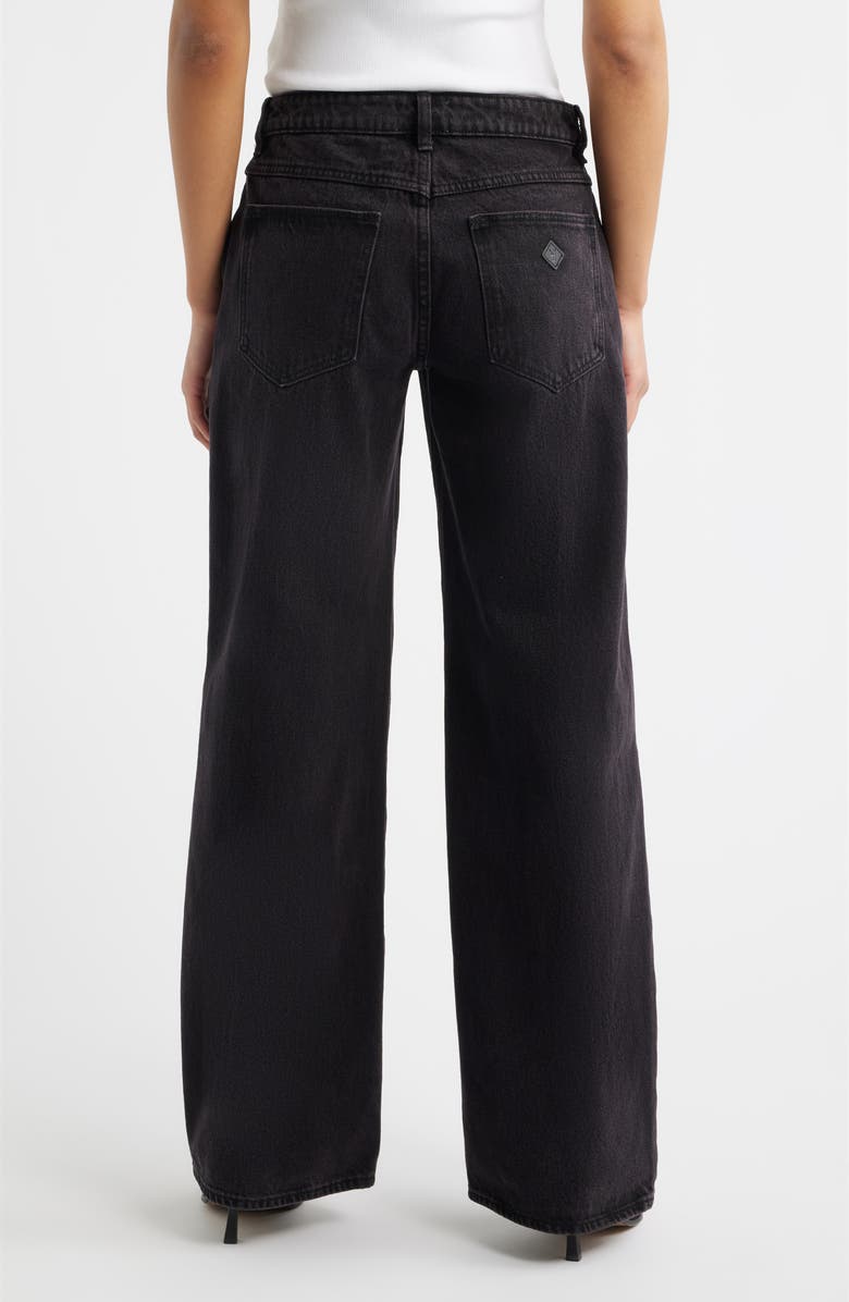 ABRAND '99 Amanda Baggy Straight Leg Jeans, Alternate, color, Washed Black