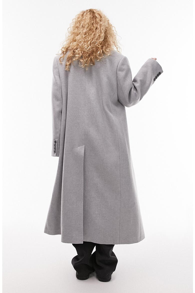 Statement Shoulder Coat, Alternate, color, GREY