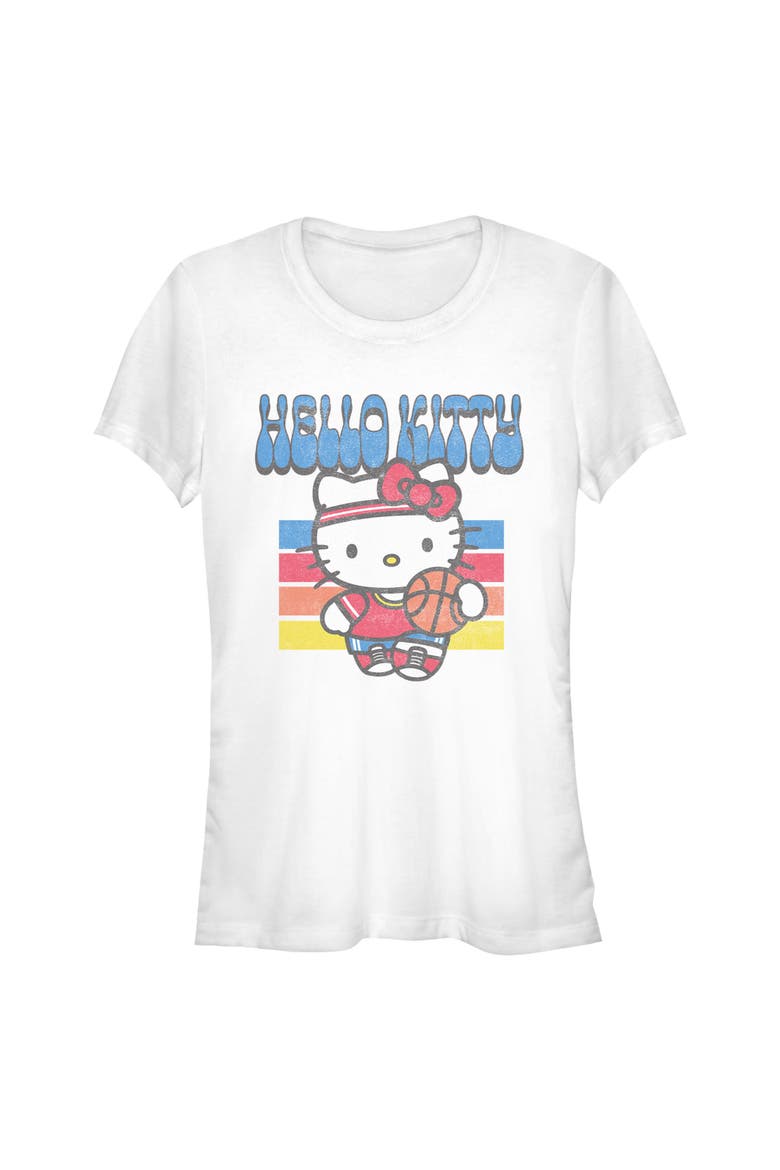 Junior's Retro and Sports T-Shirt, Main, color, White