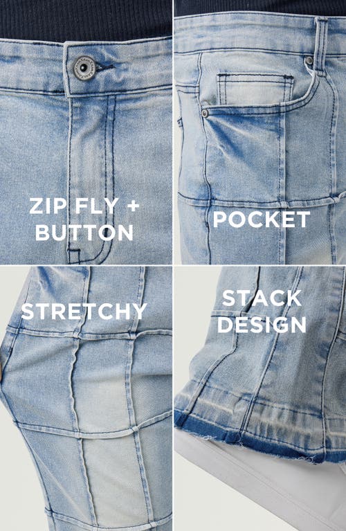 X-ray Xray Stacked Box Panel Skinny Jeans