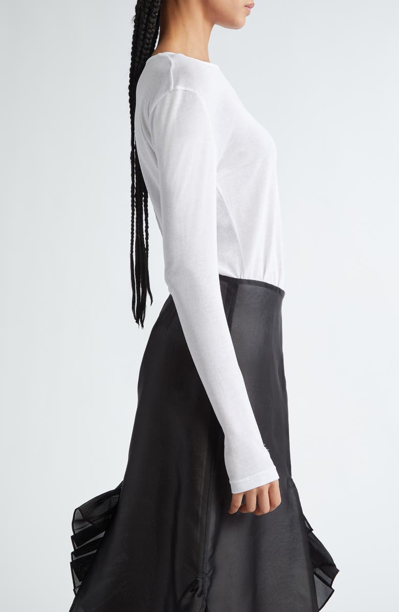 BITE Studios Semisheer Long Sleeve Organic Cotton Knit Top, Alternate, color, 