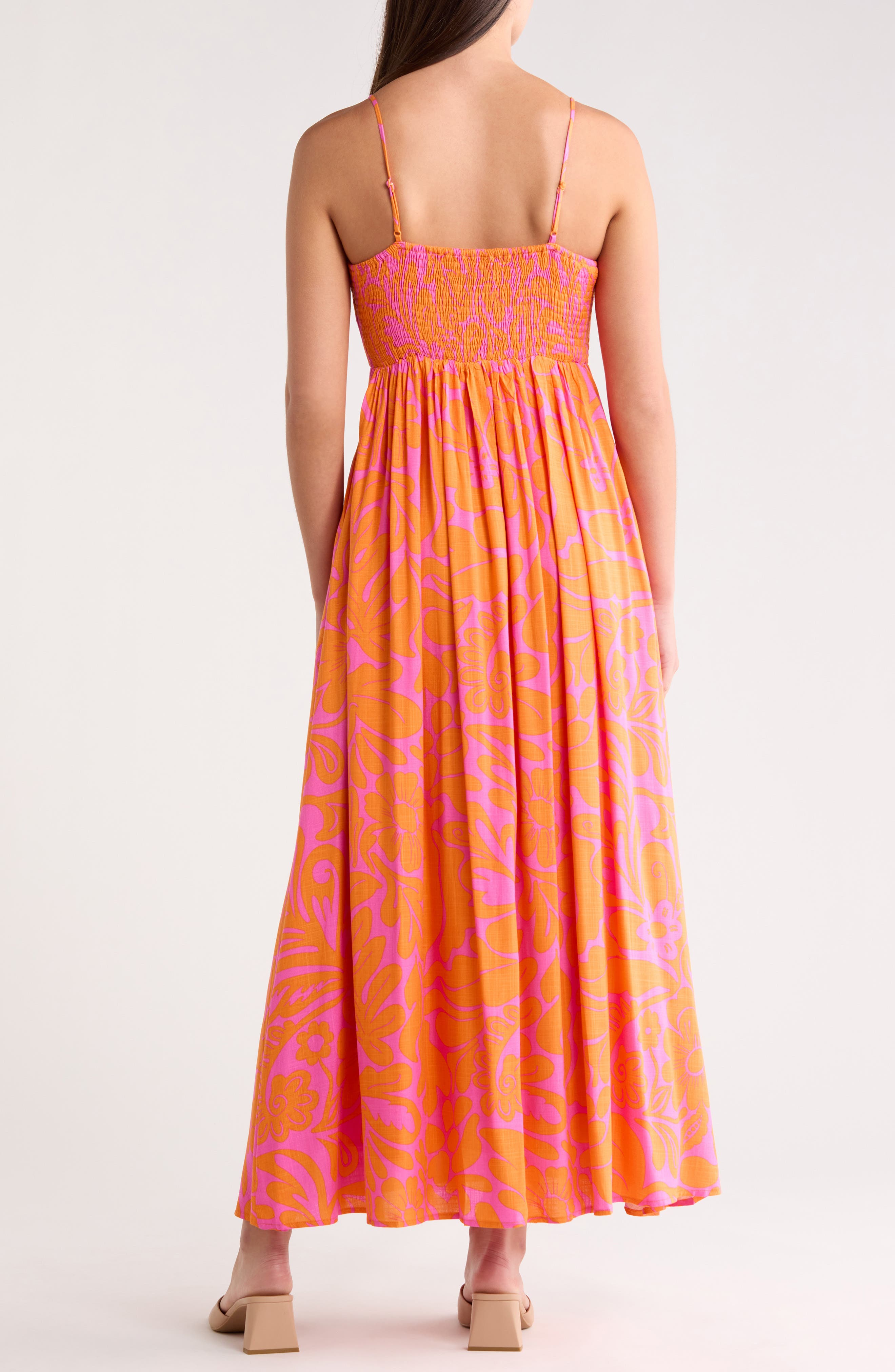 Kaci Floral Vin Smocked Maxi Dress - image 2