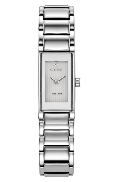 Axiom Diamond Eco-Drive Bracelet Watch, 23mm
