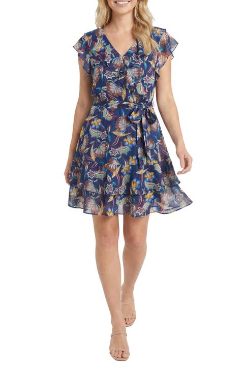 Ruffle Tie Waist Dress
