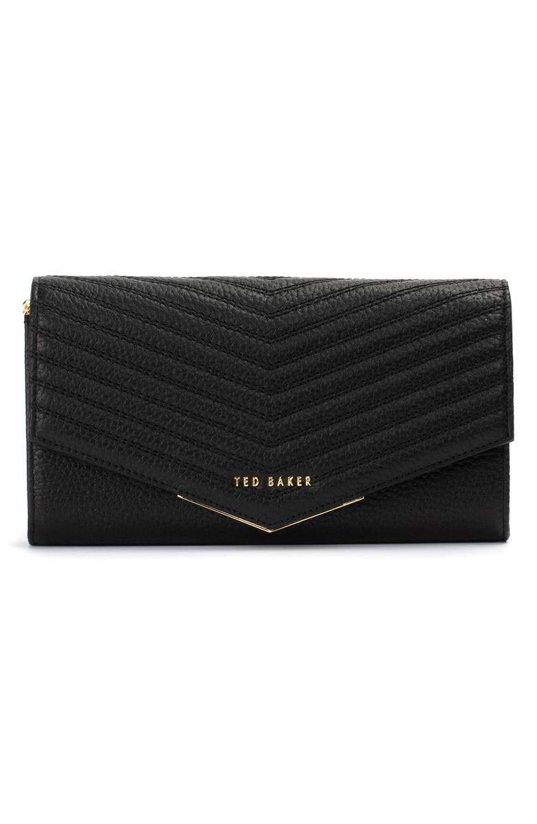 Ted Baker London Laiiney Quilted Wallet on a Chain, Alternate, color,