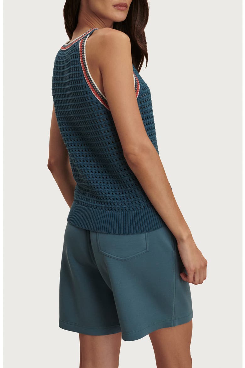 Aberg Halter Cotton Knit Tank, Alternate, color, HERON BLUE