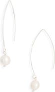 NORDSTROM RACK Imitation Pearl V-Hook Earrings