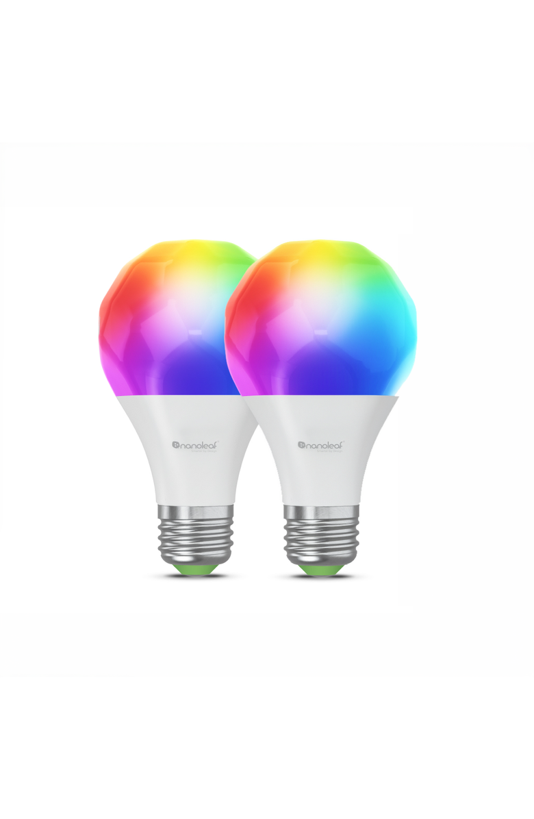 Nanoleaf Caveman Matter & Wi-Fi A19 Smart LED Light Bulb, Main, color, Multicolor