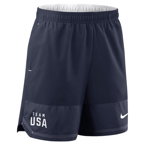 Youth Nike Navy Team USA Dri-FIT Woven Shorts