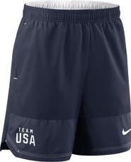 Nike Youth Nike  Navy Team USA Dri-FIT Woven Shorts
