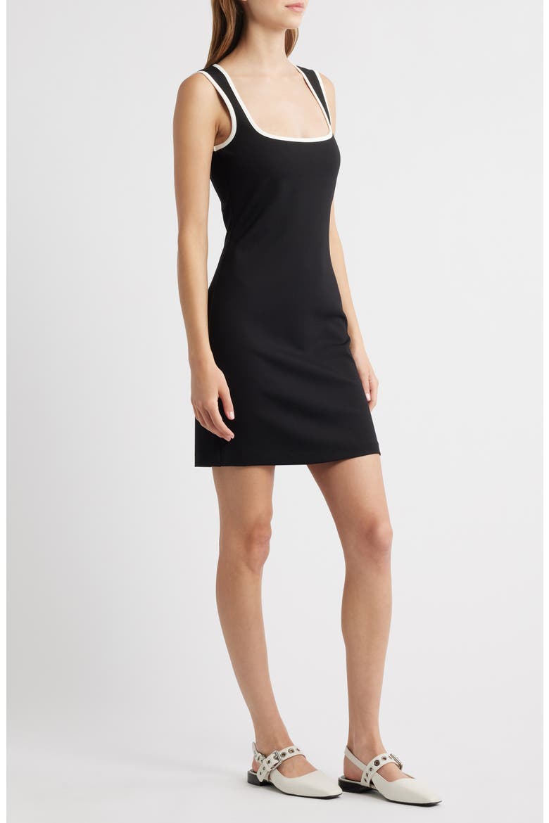 Irina Sleeveless Sport Minidress, Alternate, color, BLACK