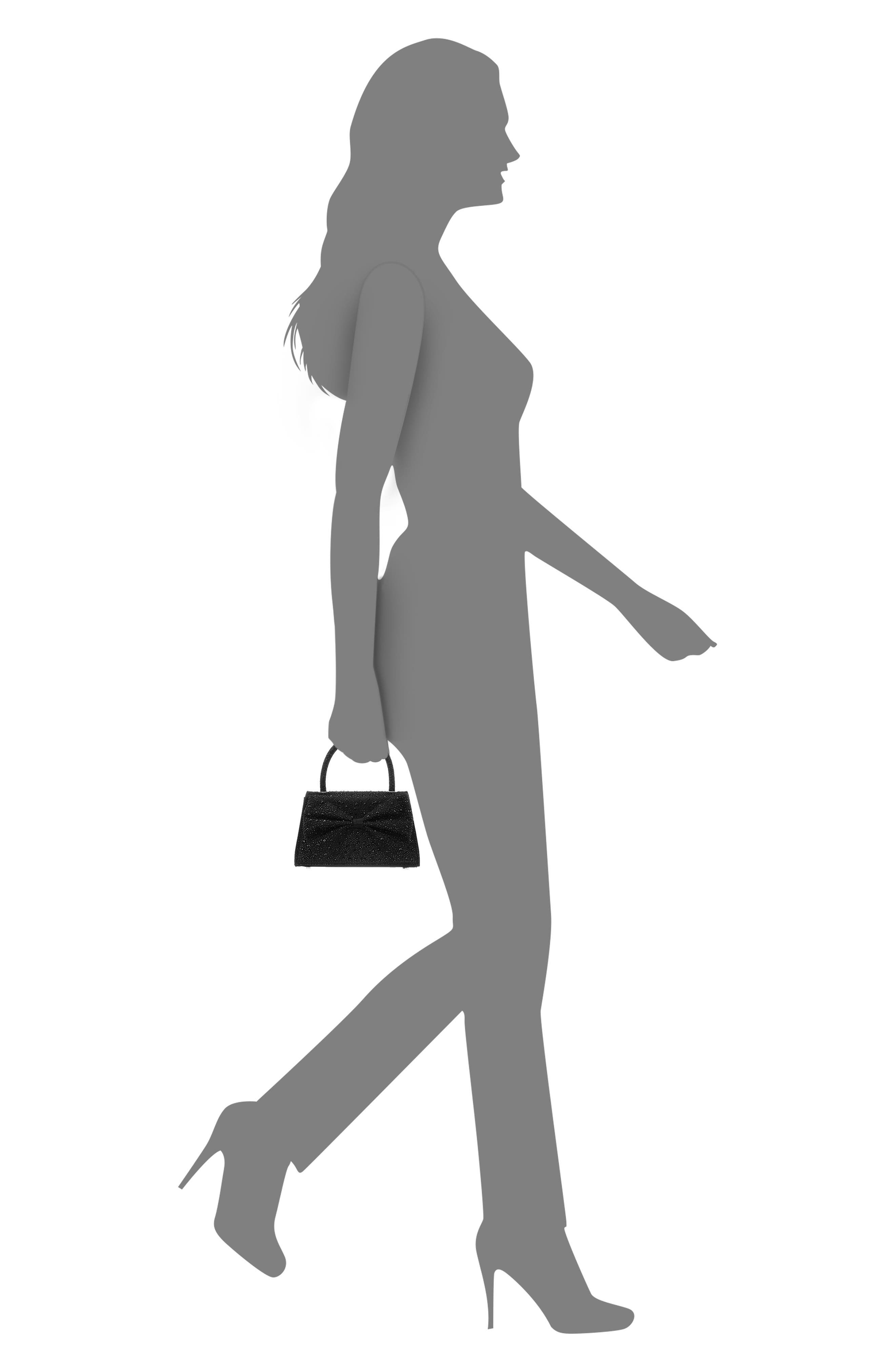 Nina Legacy Top Handle Clutch, Alternate, color, Black