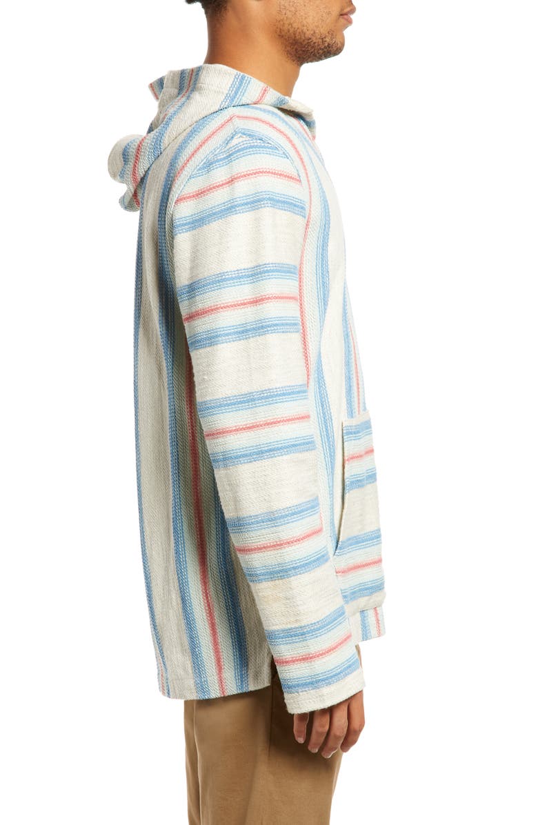 Faherty Biarritz Stripe Cotton Blend Hoodie, Alternate, color,