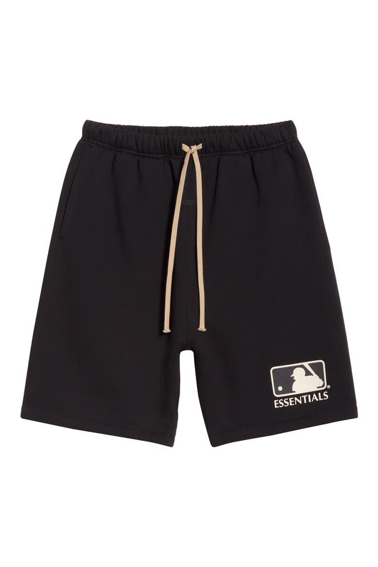 x MLB '90s Drawstring Cotton Blend Sweat Shorts, Alternate, color, BLACK