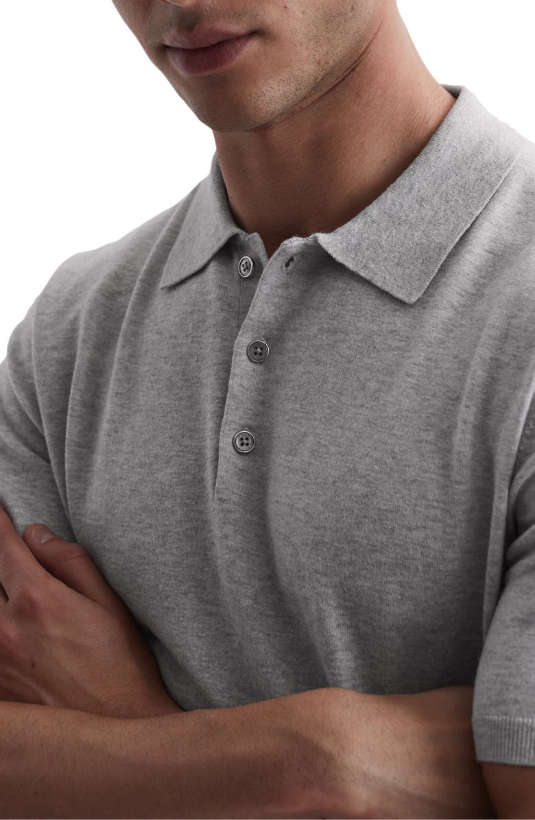 Reiss Wilton Cotton Blend Polo Sweater, Alternate, color, 