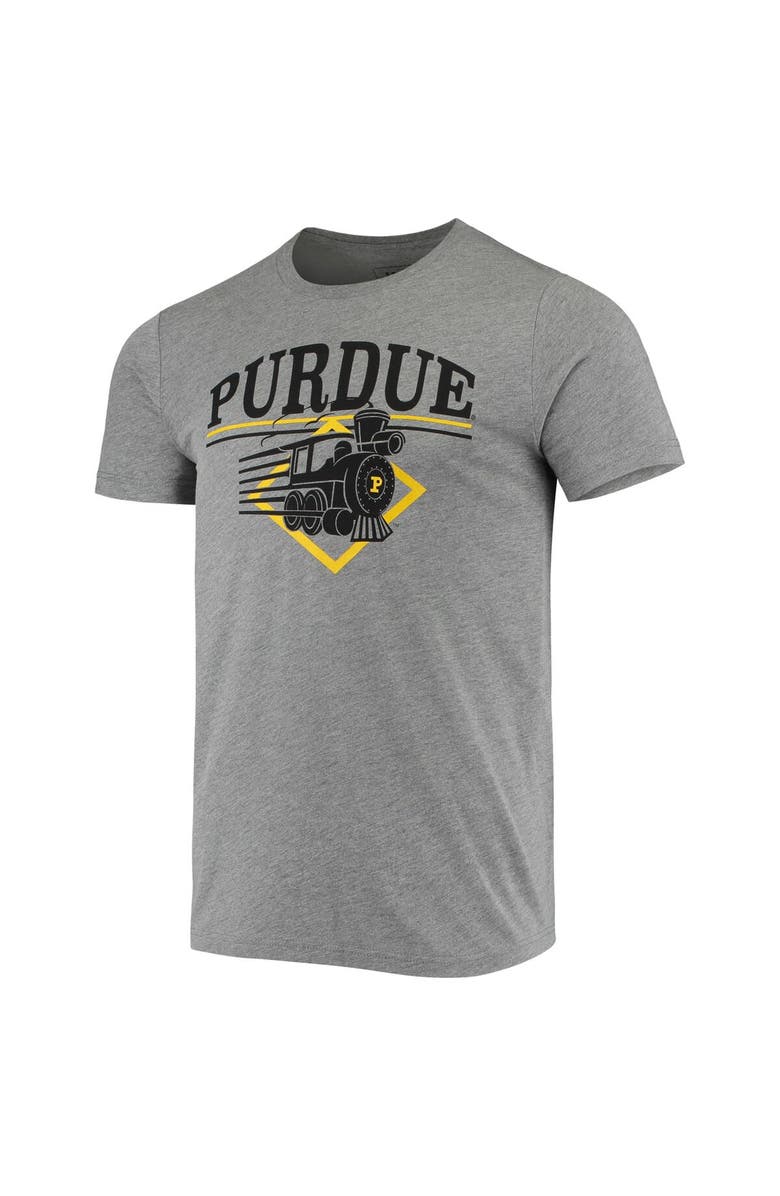 HOMEFIELD Men's Homefield Gray Purdue Boilermakers Vintage Train T-Shirt, Alternate, color,