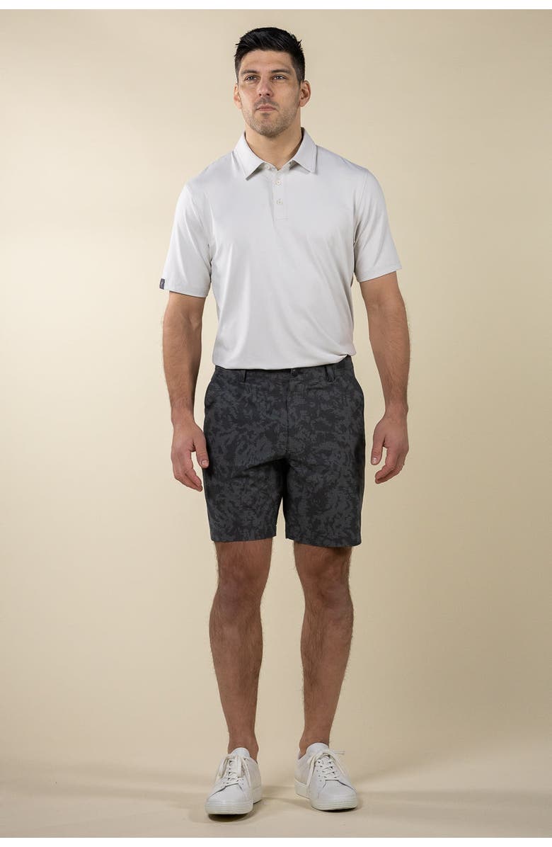 ASHWORTH GOLF Oslo Printed Short, Alternate, color, Asphalt