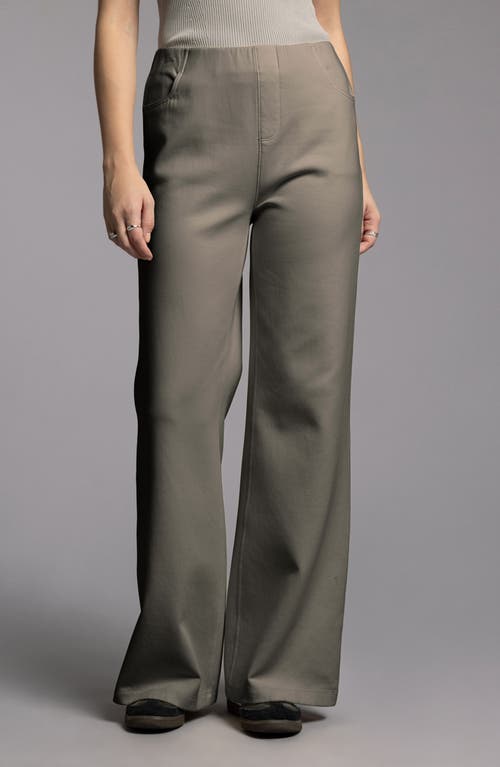 Weekend Los Angeles Genevieve Pull-on Cotton Blend Pants In Black Brown