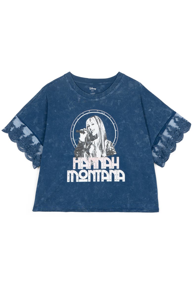 Hannah Montana Short Sleeve T-Shirt, Alternate, color, Blue Wash Hannah
