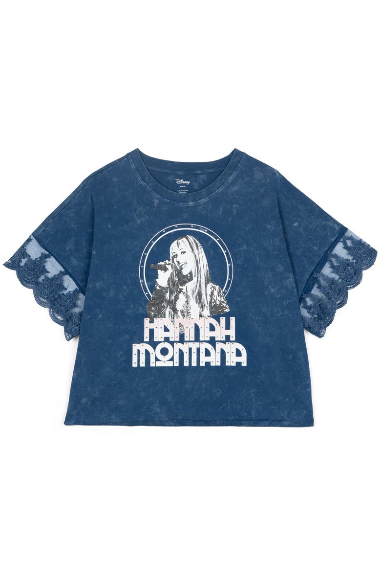 Disney Hannah Montana Short Sleeve T-Shirt, Alternate, color, Blue Wash Hannah