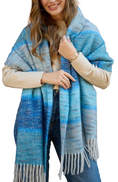 Stripe Oversize Scarf