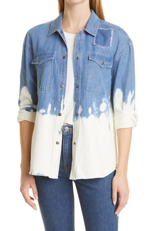 Turner Bleach Denim Button-Up Shirt