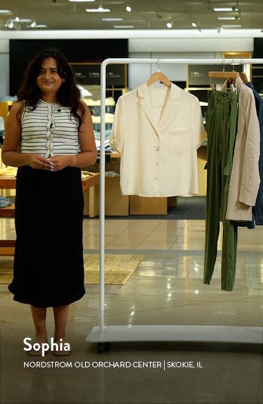 MANGO Moma Camp Shirt (Women) | Nordstrom