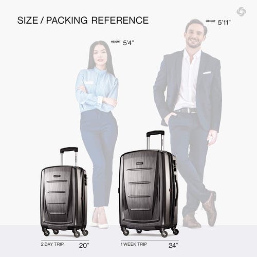 Samsonite Winfield 2 (20/24) 2-piece Set Hardside Luggage With Spinner Wheels