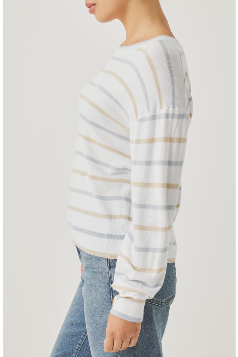 Finn Stripe Sweater, Alternate, color, WHITE/ MULTI