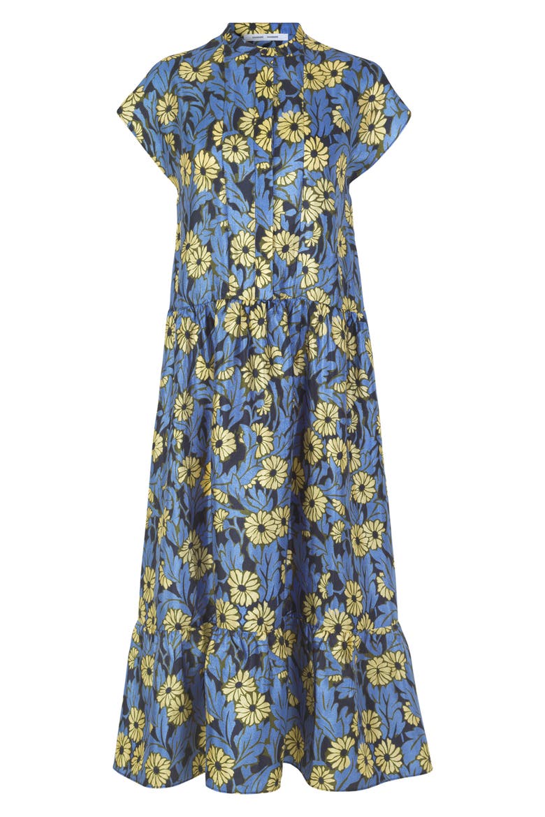 Margo Print High Neck Dress, Main, color, MARGUERITE