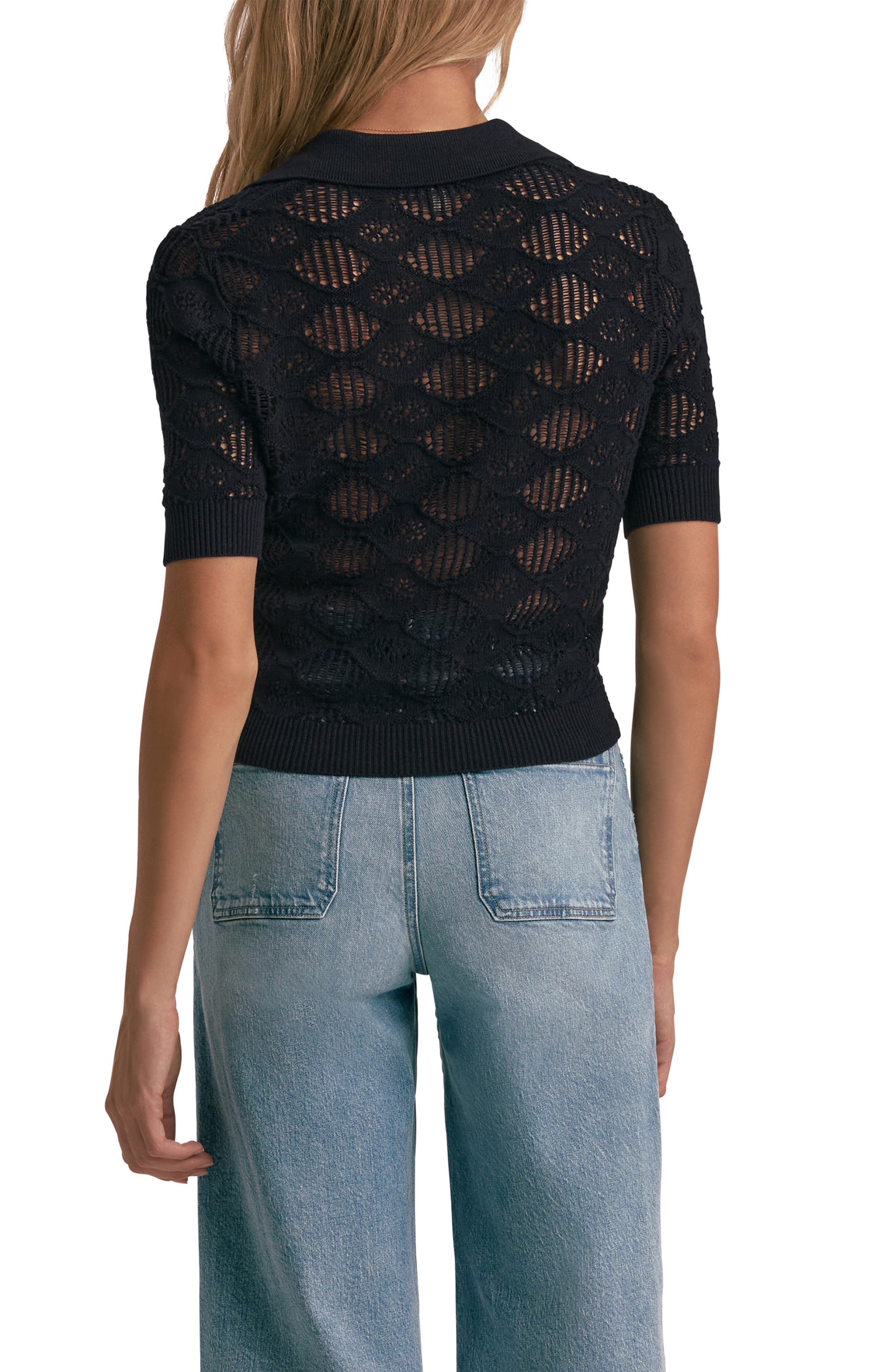 The Courtside Open Stitch Polo Sweater - image 2