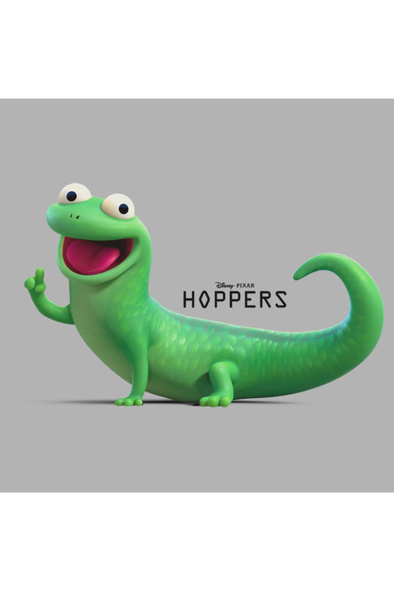 Boy's Hoppers Tom Lizard Happy and Cute Pose  Graphic T-Shirt, Alternate, color, Sport Grey
