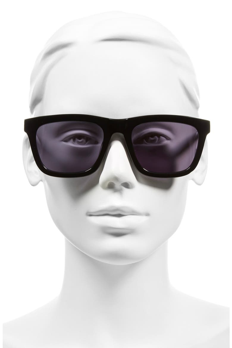 'Deep Freeze - Arrowed by Karen' 55mm Sunglasses, Alternate, color, BLACK