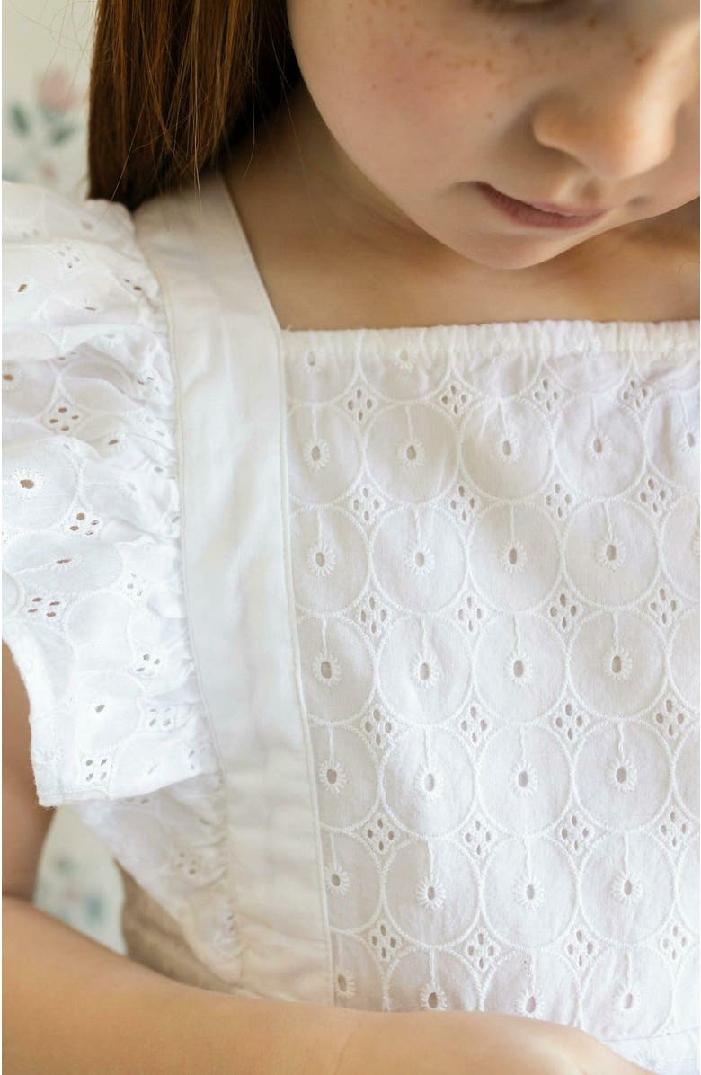 Hope & Henry Girls' Ruffle Apron Dress, Toddler, Alternate, color, 